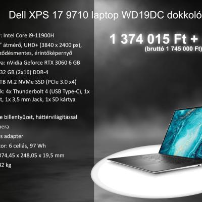 Dell Xps 17 9710 Laptop Wd19dc Dokkolval
